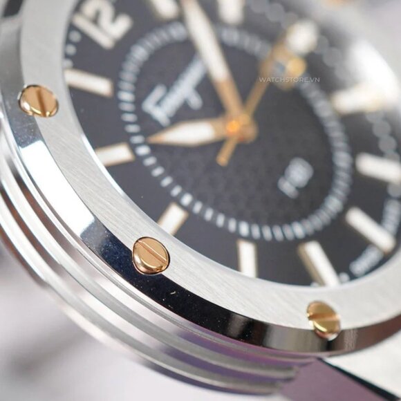 Ferragamo Mens F-80 44mm Strap Fashion Watch - Picture 8 of 11